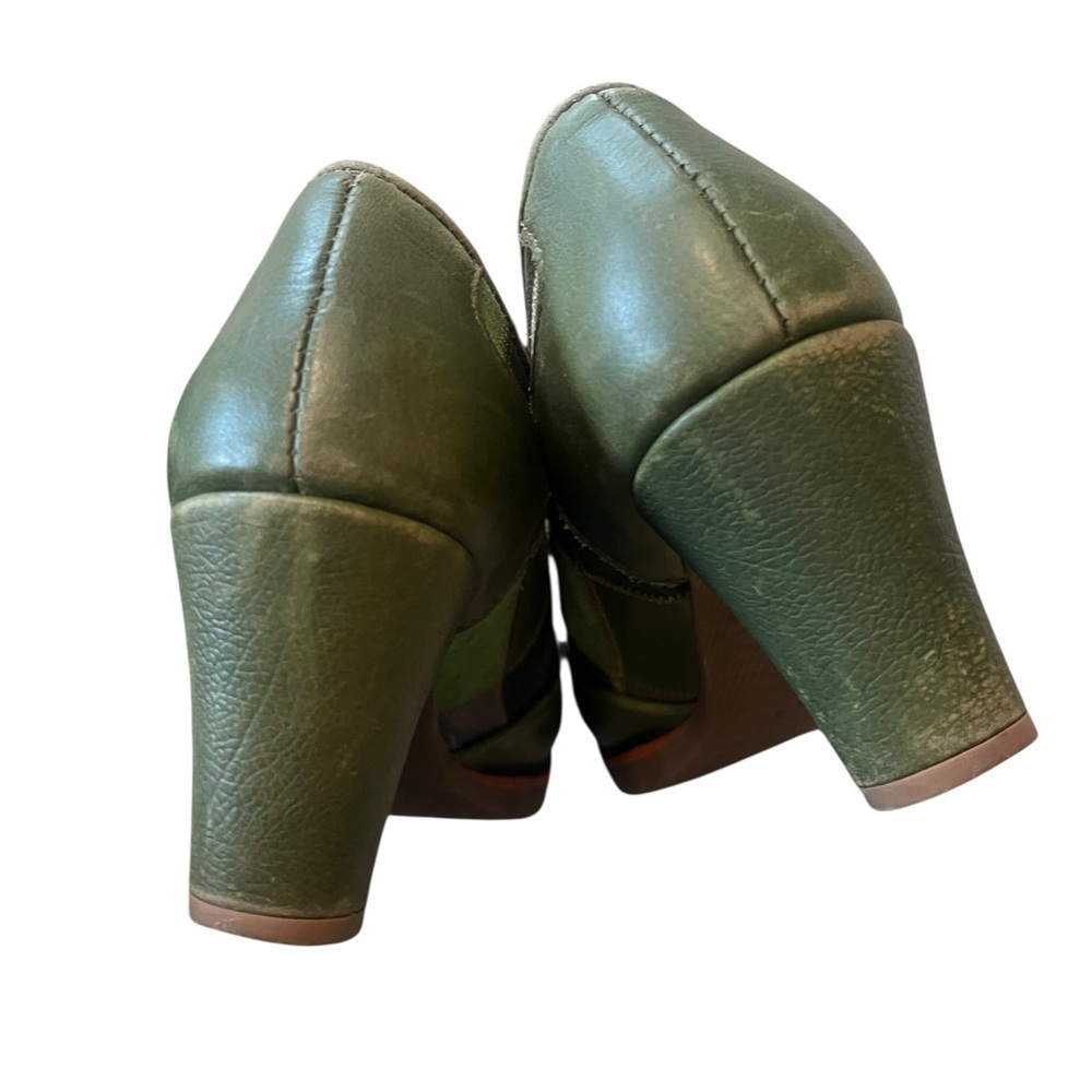 L'Artiste by Spring Step Green Patchwork Lace-Up … - image 5